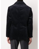 corduroy double breasted blazer