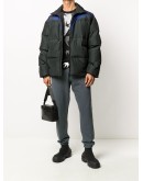 wings-detail padded coat