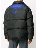 wings-detail padded coat