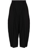 high-waist tapered shorts
