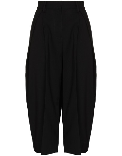 high-waist tapered shorts