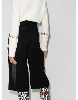 high-waist tapered shorts