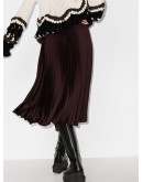 Sabin pleated midi skirt