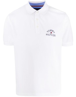 embroidered logo polo shirt