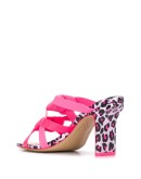 leopard print sole mules 