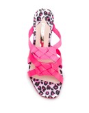leopard print sole mules 