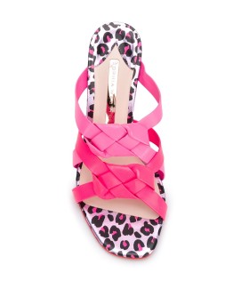 leopard print sole mules 
