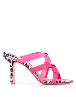 leopard print sole mules 