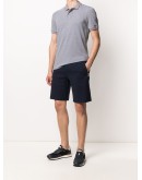 short-sleeve fitted polo shirt