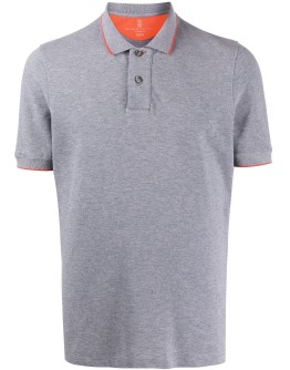 short-sleeve fitted polo shirt