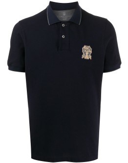 logo embroidered polo shirt