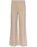 wide leg knit trousers