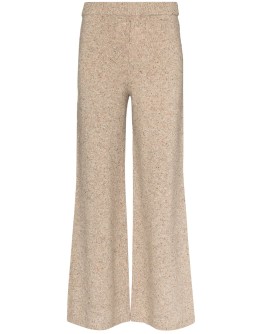 wide leg knit trousers