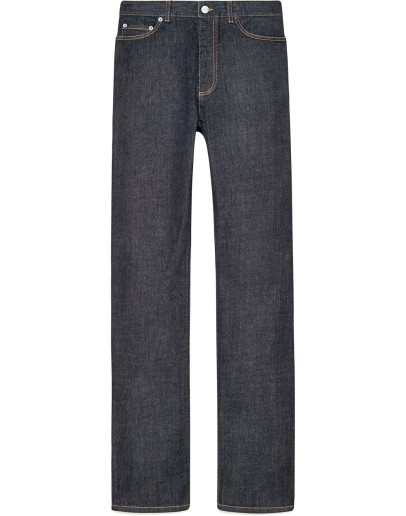 Denim straight-fit jeans