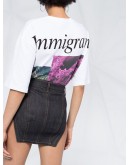 corset denim mini skirt