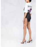 corset denim mini skirt