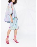 Printed wrap skirt
