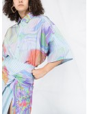 Printed wrap skirt