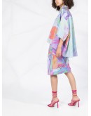 Printed wrap skirt