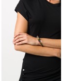 Medusa braided leather bracelet