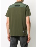panelled polo shirt