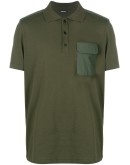 panelled polo shirt