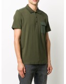 panelled polo shirt
