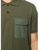 panelled polo shirt