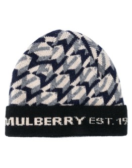 monogram knit beanie