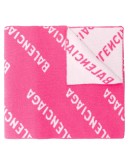 all-over logo scarf