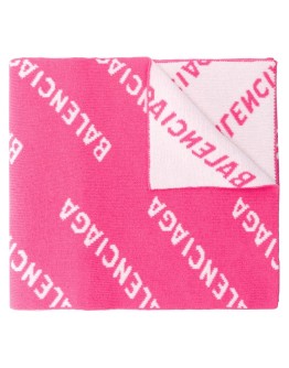 all-over logo scarf