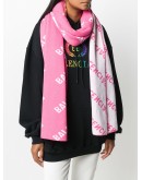 all-over logo scarf