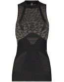 leopard-print seamless workout tank top