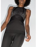leopard-print seamless workout tank top