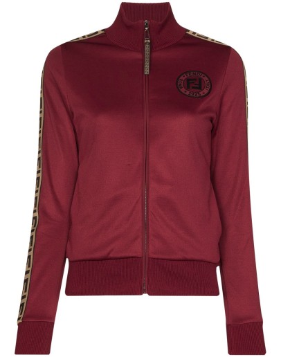 FF logo-stripe track jacket