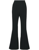 high-rise flared trousers