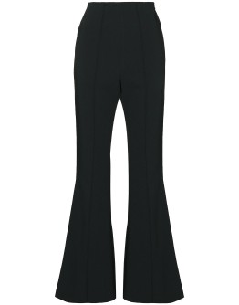 high-rise flared trousers
