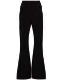 high-waist flared trousers