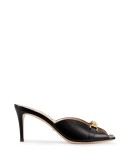 chain detail slide sandals