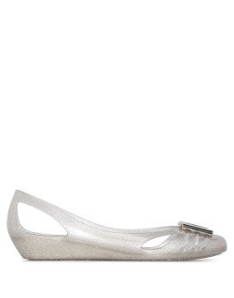 logo-plaque ballerina shoes