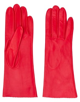 textured scalloped edge gloves