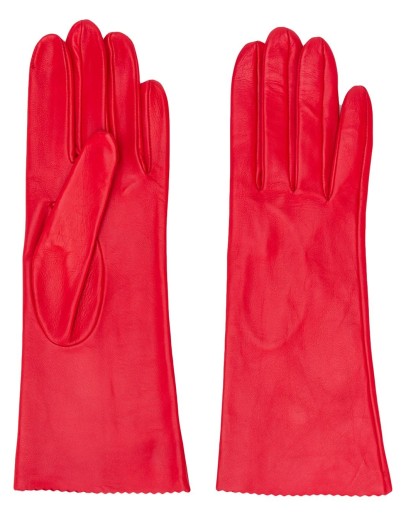 textured scalloped edge gloves