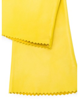 textured scalloped edge gloves