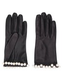 embellished textured gloves