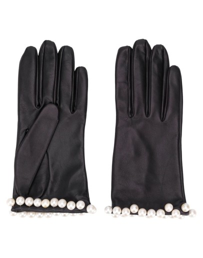 embellished textured gloves