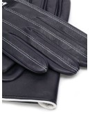 contrast stitching driving gloves