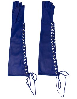 fingerless lace-up gloves