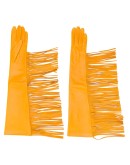 textured fringed edge gloves