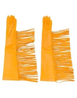 textured fringed edge gloves