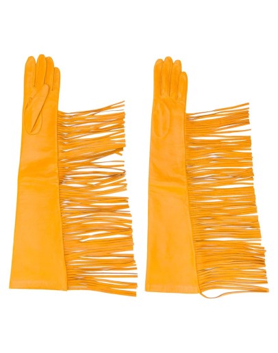 textured fringed edge gloves